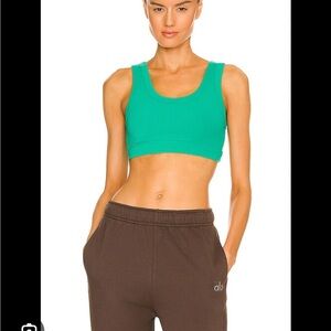 Alo Wellness Bra Green Emerald